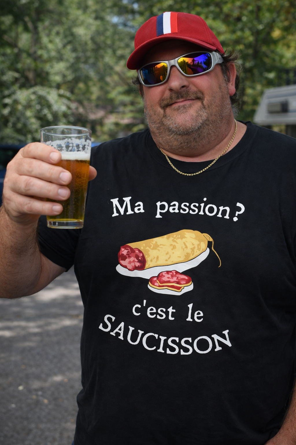 TEE-SHIRT "Ma passion c'est le saucisson"